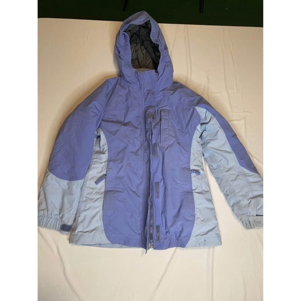 Land's‎ End Squall 3-in-1 Weatherproof KIDS Hooded 7-8 Small Blue